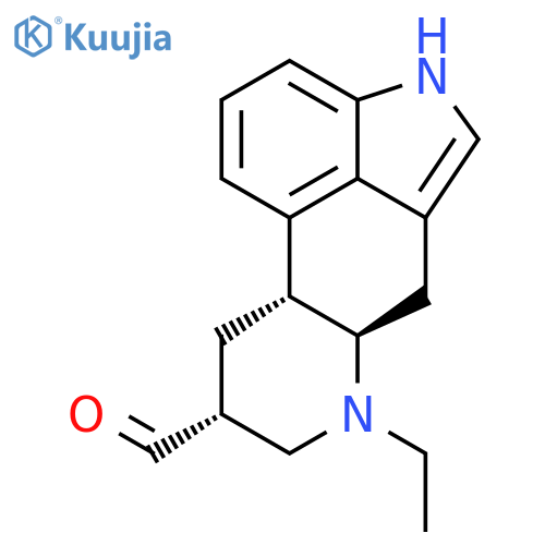 Ergoline-8-carboxaldehyde, 6-ethyl-, (8b)- structure