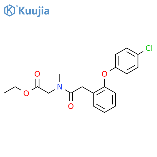 Ethyl 2-(2-(2-(4-Chlorophenoxy)phenyl)-N-methylacetamido)acetate structure