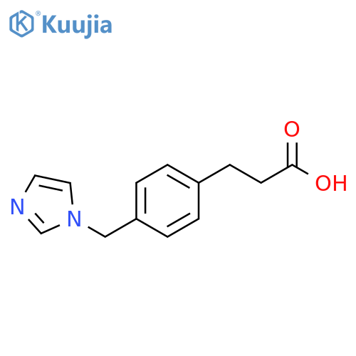 Benzenepropanoic acid,4-(1H-imidazol-1-ylmethyl)- structure