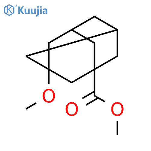 Tricyclo[3.3.1.13,7]decane-1-carboxylicacid, 3-methoxy-, methyl ester structure