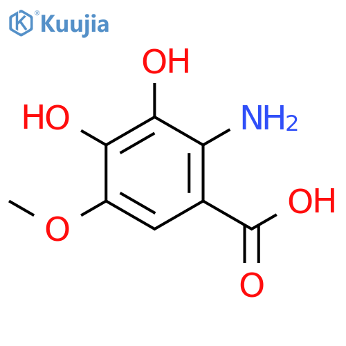 2-amino-3,4-dihydroxy-5-methoxybenzoic acid structure
