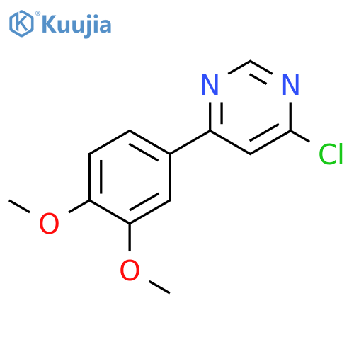 4-chloro-6-(3,4-dimethoxyphenyl)pyrimidine structure
