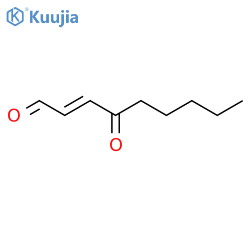 (E)-4-Oxo-2-nonenal structure