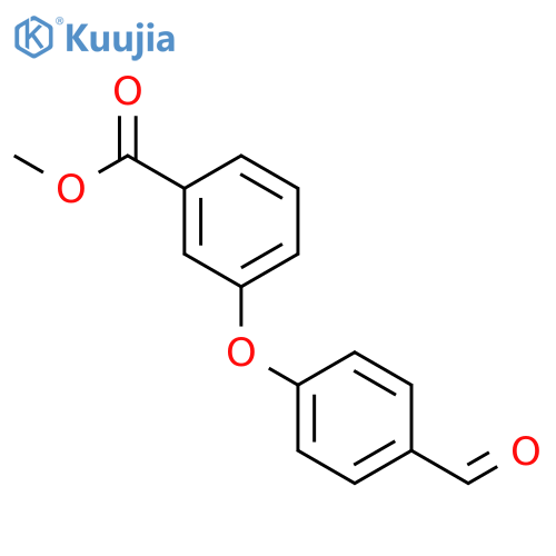 Benzoic acid,3-(4-formylphenoxy)-, methyl ester structure