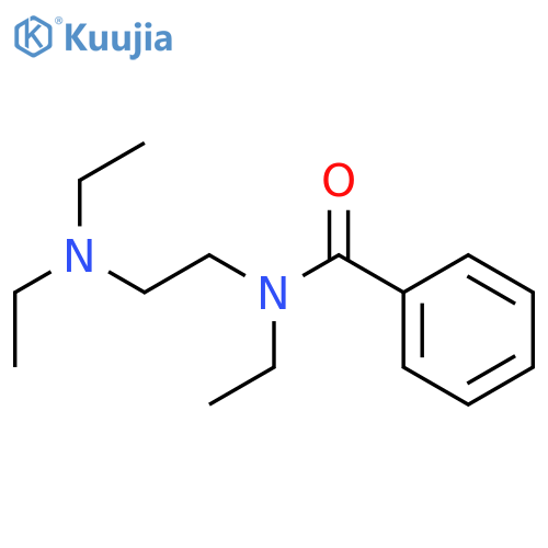 Benzamide,N-[2-(diethylamino)ethyl]-N-ethyl- structure