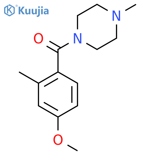 (4-methoxy-2-methylphenyl)(4-methyl-1-piperazinyl)-Methanone structure