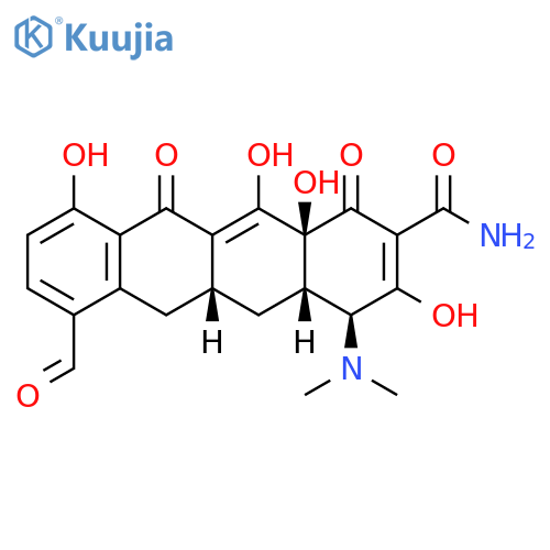 2-Naftacencarboxamide, 4-(dimethylamino)-1,4,4a,5,5a,6,11,12a-octahydro-3,10,12,12a-tetrahydroxy-7-methanoyl-1,11-dioxo-, (4S,4aS,5aR,12aS) structure