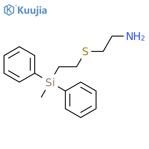 ETHANAMINE, 2-[[2-(METHYLDIPHENYLSILYL)ETHYL]THIO]- structure