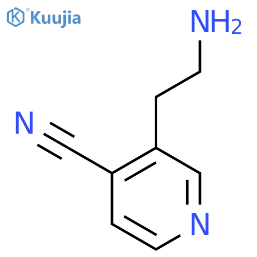 3-(2-aminoethyl)-4-Pyridinecarbonitrile structure