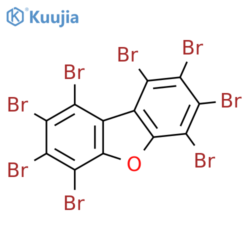Octabromodibenzofuran structure
