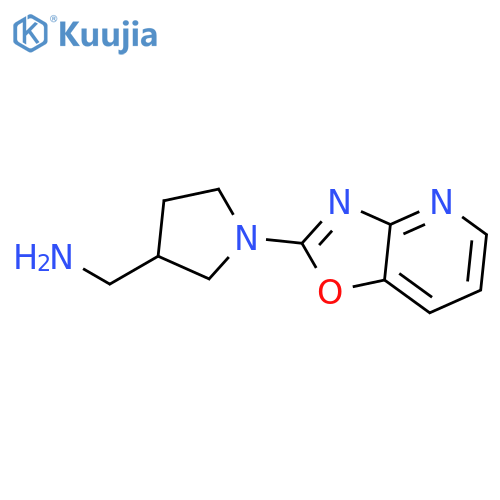 (1-1,3Oxazolo4,5-bpyridin-2-ylpyrrolidin-3-yl)methylamine dihydrochloride structure
