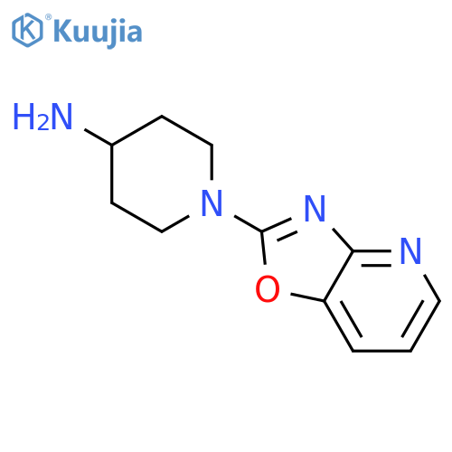 1-1,3Oxazolo4,5-bpyridin-2-ylpiperidin-4-amine hydrochloride structure