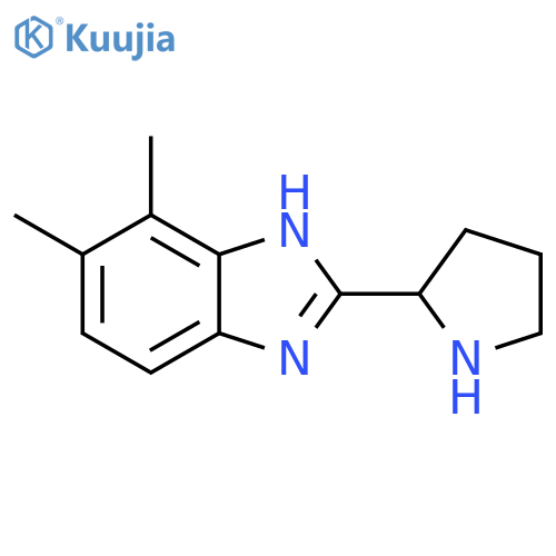 4,5-Dimethyl-2-pyrrolidin-2-yl-1H-benzimidazole structure