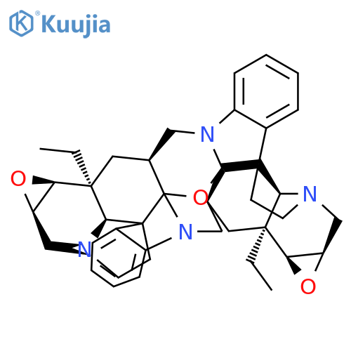 22a,23b-Epoxy-2H,11H,14H,22aH,23H,23bH-bisoxireno[6,7]indolizino[1,8-fg:1',8'-f'g'][1,5]diazocino[3,2,1-jk:7,6,5-j'k']dicarbazole,12a,24a-diethyl-1a,3a,4,5,11a,12,12a,12b,13a,15a,16,17,23a,24,24a,24b-hexadecahydro-,(1aR,3aS,5aR,11aS,12aS,12bS,13aR,15aS,17aR,22aR,23aS,23bR,24aS,24bS)- (9CI) structure