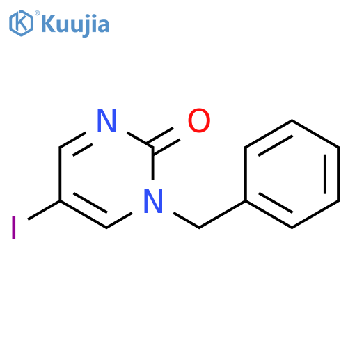 2(1H)-Pyrimidinone, 5-iodo-1-(phenylmethyl)- structure