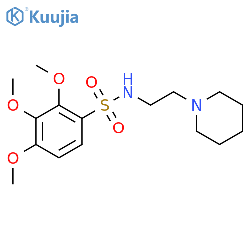 Benzenesulfonamide,2,3,4-trimethoxy-N-[2-(1-piperidinyl)ethyl]- structure