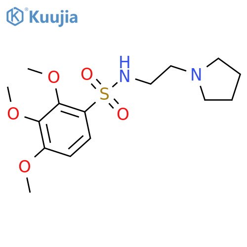 Benzenesulfonamide,2,3,4-trimethoxy-N-[2-(1-pyrrolidinyl)ethyl]- structure