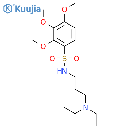 Benzenesulfonamide,N-[3-(diethylamino)propyl]-2,3,4-trimethoxy- structure