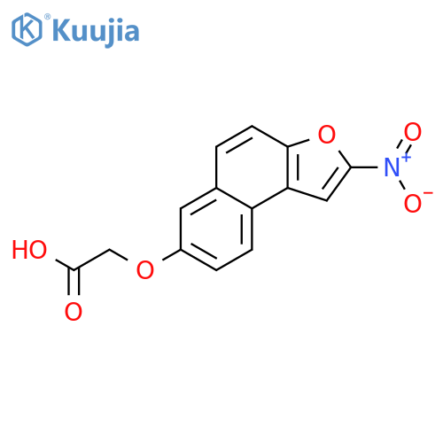 Acetic acid,2-[(2-nitronaphtho[2,1-b]furan-7-yl)oxy]- structure