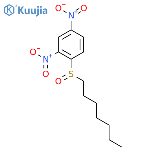 Benzene,1-(heptylsulfinyl)-2,4-dinitro- structure