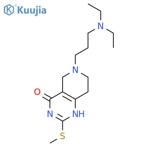 Pyrido[4,3-d]pyrimidin-4(3H)-one,6-[3-(diethylamino)propyl]-5,6,7,8-tetrahydro-2-(methylthio)- structure
