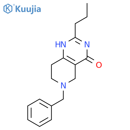 Pyrido[4,3-d]pyrimidin-4(1H)-one, 5,6,7,8-tetrahydro-6-(phenylmethyl)-2-propyl- structure