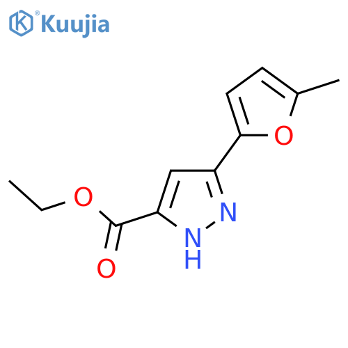 Ethyl 3-(5-methylfuran-2-yl)-1H-pyrazole-5-carboxylate structure