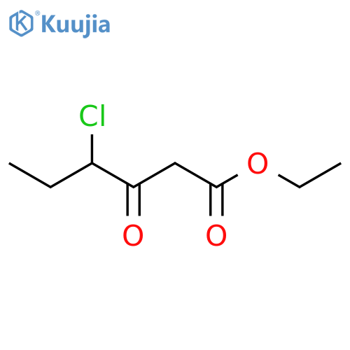 Hexanoic acid, 4-chloro-3-oxo-, ethyl ester structure