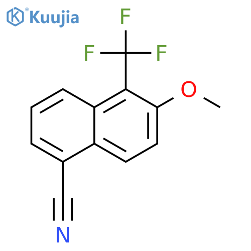6-Methoxy-5-(trifluoromethyl)-1-naphthonitrile structure
