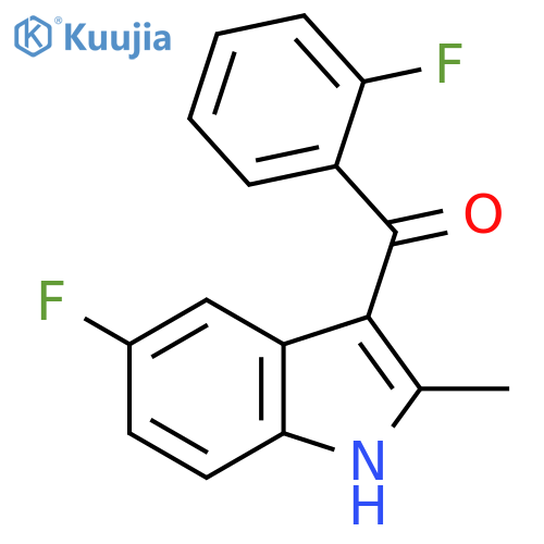 Methanone, (5-fluoro-2-methyl-1H-indol-3-yl)(2-fluorophenyl)- structure