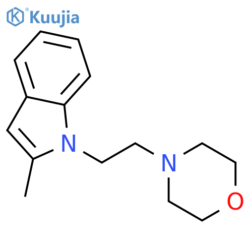 1H-Indole, 2-methyl-1-[2-(4-morpholinyl)ethyl]- structure