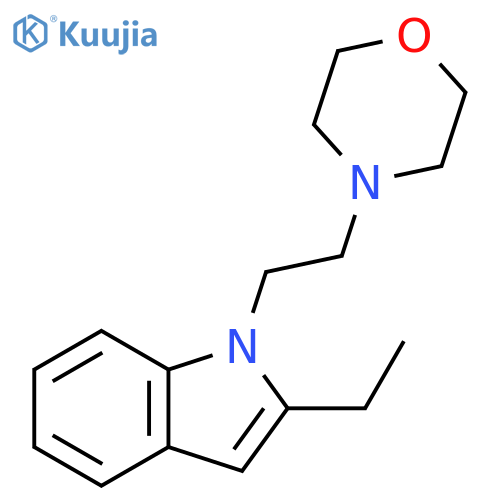 1H-Indole, 2-ethyl-1-[2-(4-morpholinyl)ethyl]- structure