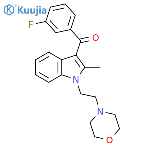 Methanone,(3-fluorophenyl)[2-methyl-1-[2-(4-morpholinyl)ethyl]-1H-indol-3-yl]- structure