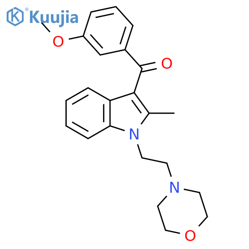 Methanone,(3-methoxyphenyl)[2-methyl-1-[2-(4-morpholinyl)ethyl]-1H-indol-3-yl]- structure