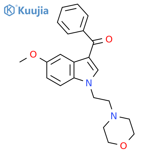 Methanone, [5-methoxy-1-[2-(4-morpholinyl)ethyl]-1H-indol-3-yl]phenyl- structure