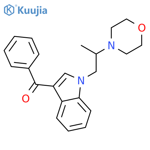 Methanone, [1-[2-(4-morpholinyl)propyl]-1H-indol-3-yl]phenyl- structure