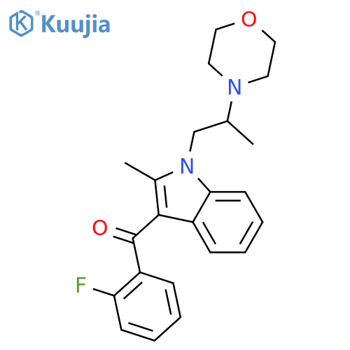 Methanone,(2-fluorophenyl)[2-methyl-1-[2-(4-morpholinyl)propyl]-1H-indol-3-yl]- structure