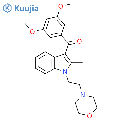 Methanone,(3,5-dimethoxyphenyl)[2-methyl-1-[2-(4-morpholinyl)ethyl]-1H-indol-3-yl]- structure