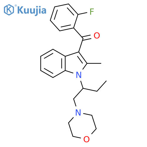 Methanone,(2-fluorophenyl)[2-methyl-1-[1-(4-morpholinylmethyl)propyl]-1H-indol-3-yl]- structure