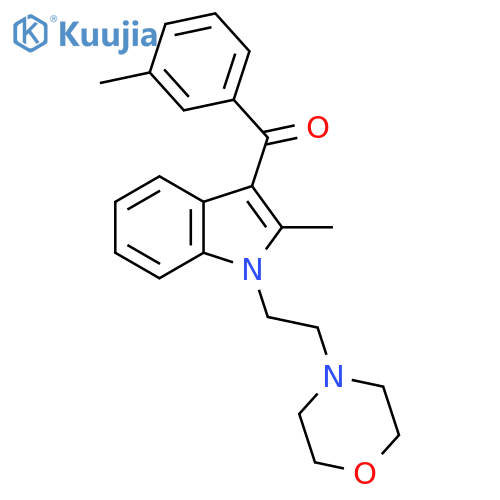 Methanone,[2-methyl-1-[2-(4-morpholinyl)ethyl]-1H-indol-3-yl](3-methylphenyl)- structure