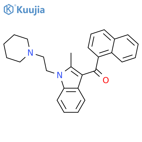 Methanone,[2-methyl-1-[2-(1-piperidinyl)ethyl]-1H-indol-3-yl]-1-naphthalenyl- structure