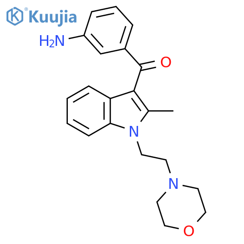 Methanone,(3-aminophenyl)[2-methyl-1-[2-(4-morpholinyl)ethyl]-1H-indol-3-yl]- structure