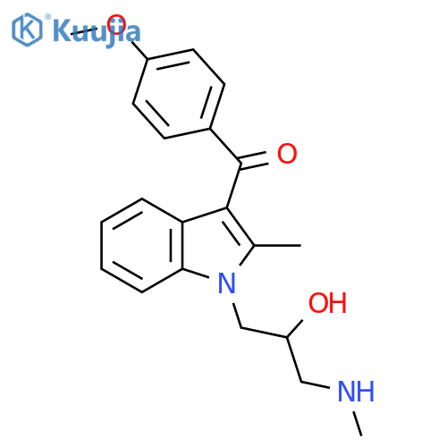 Methanone,[1-[2-hydroxy-3-(methylamino)propyl]-2-methyl-1H-indol-3-yl](4-methoxyphenyl)- structure