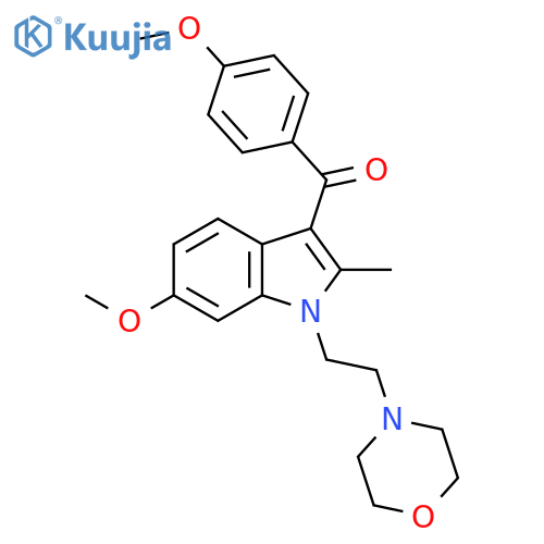 Methanone,[6-methoxy-2-methyl-1-[2-(4-morpholinyl)ethyl]-1H-indol-3-yl](4-methoxyphenyl)- structure