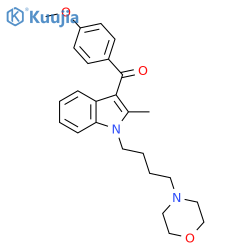 Methanone,(4-methoxyphenyl)[2-methyl-1-[4-(4-morpholinyl)butyl]-1H-indol-3-yl]- structure
