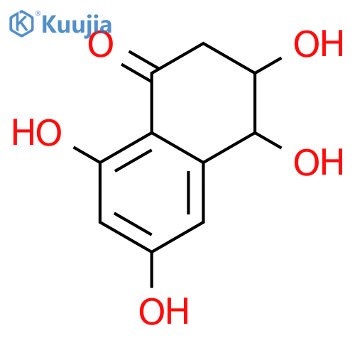 (3R,4S)-3,4-Dihydro-3,4,6,8-tetrahydroxy-1(2H)-naphthalenone structure