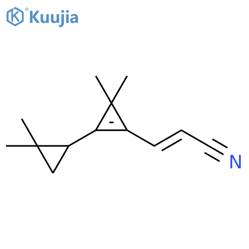 2-Propenenitrile, 3-[2-(2,2-dimethylcyclopropyl)-3,3-dimethyl-1-cyclopropen-1-yl]-, (E)- (9CI) structure