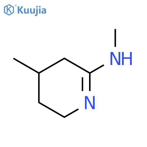 3,4,5,6-tetrahydro-N,4-dimethyl-2-Pyridinamine structure