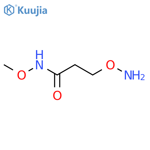 Propanamide, 3-(aminooxy)-N-methoxy- structure