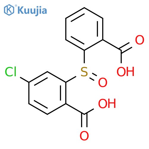 Benzoic acid, 2-[(2-carboxyphenyl)sulfinyl]-4-chloro- structure